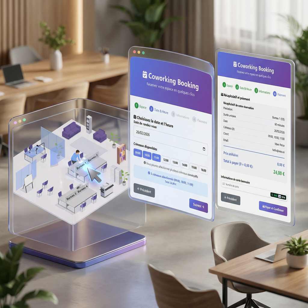 Planning interactif coworking